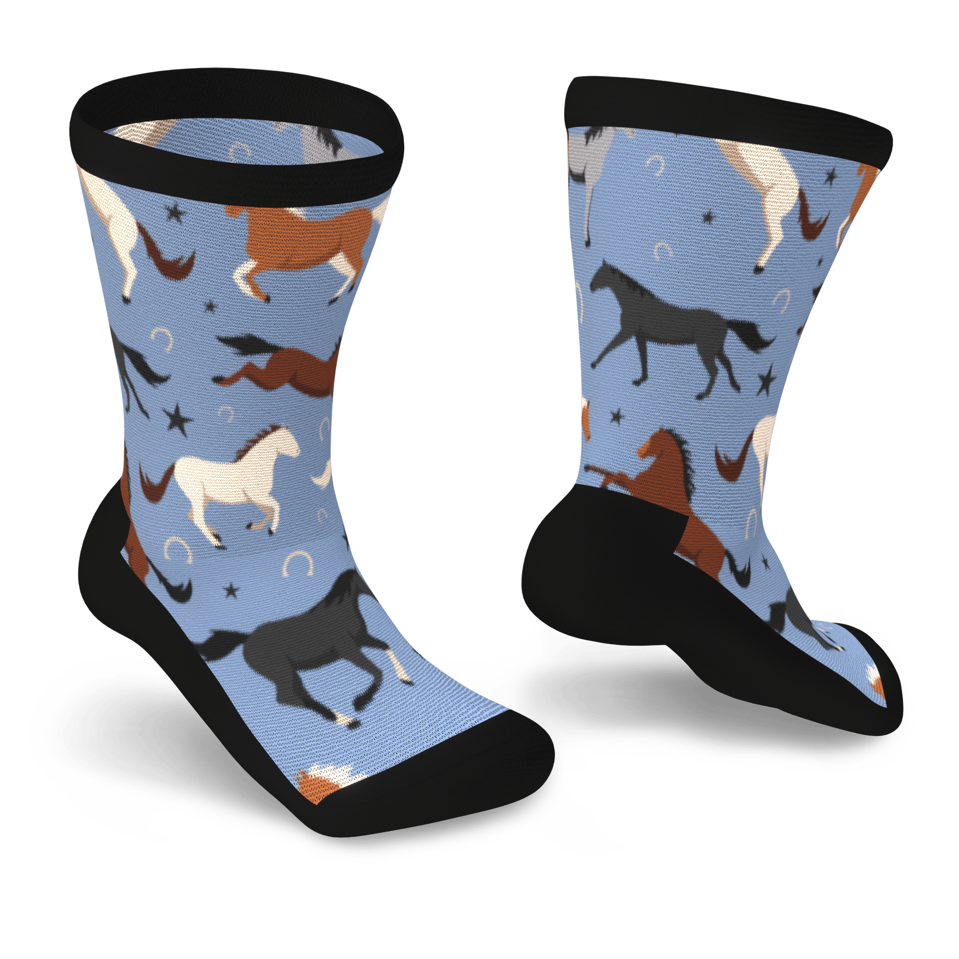 crew socks with horse on them