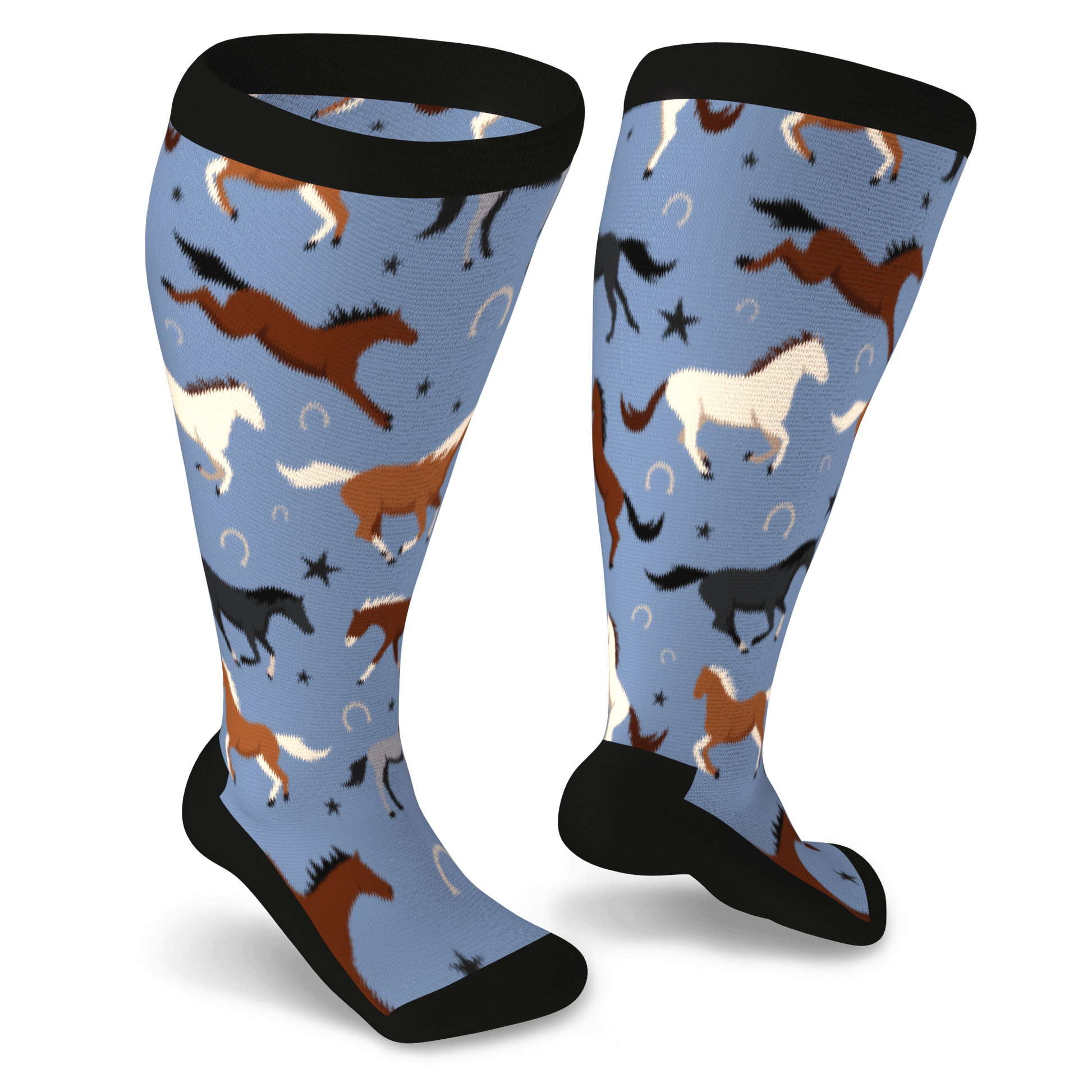 socks with horses on them 