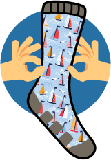 Socks stretching icon