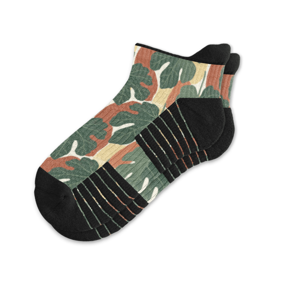 Jungle Leaves Ankle Compression Socks