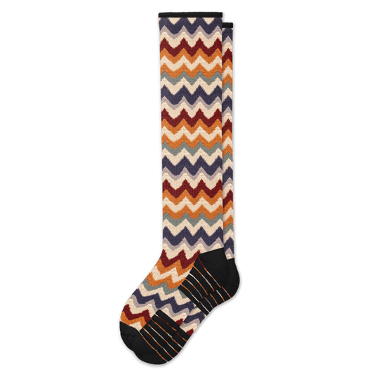 Knitted ZigZags Compression Socks