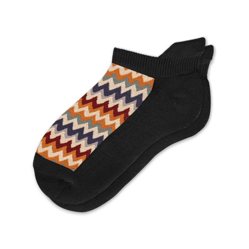 Knitted ZigZags Ankle Socks