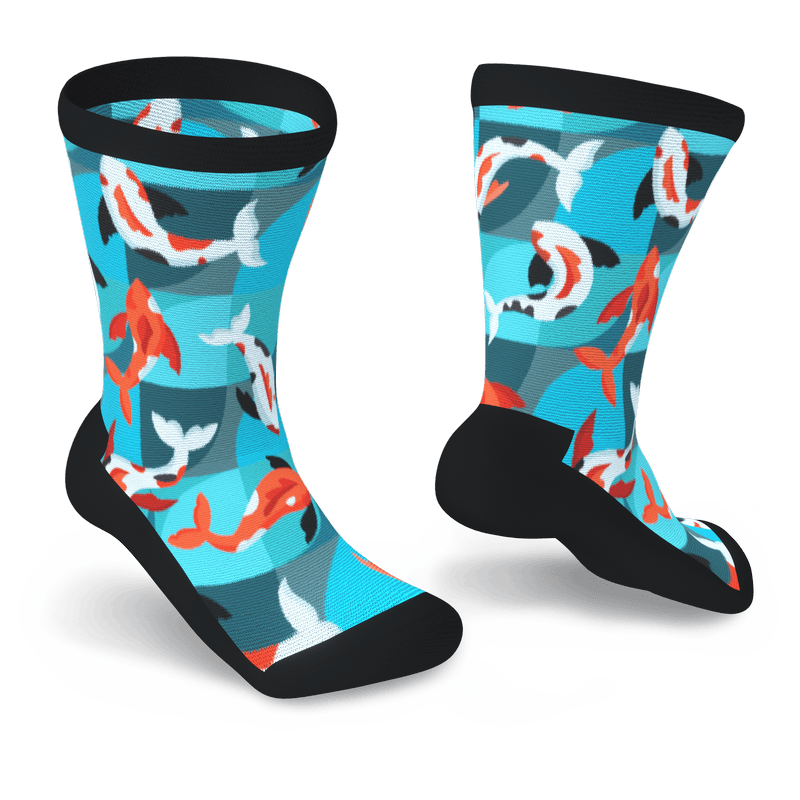 Koi Kaleidoscope Non-Binding Diabetic Socks