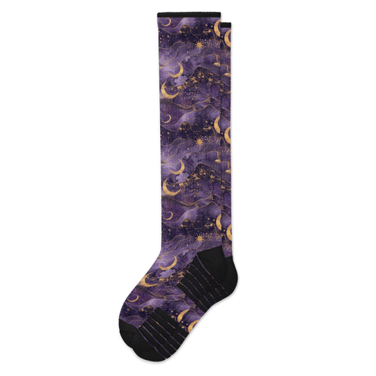 Lavender Night Compression Socks