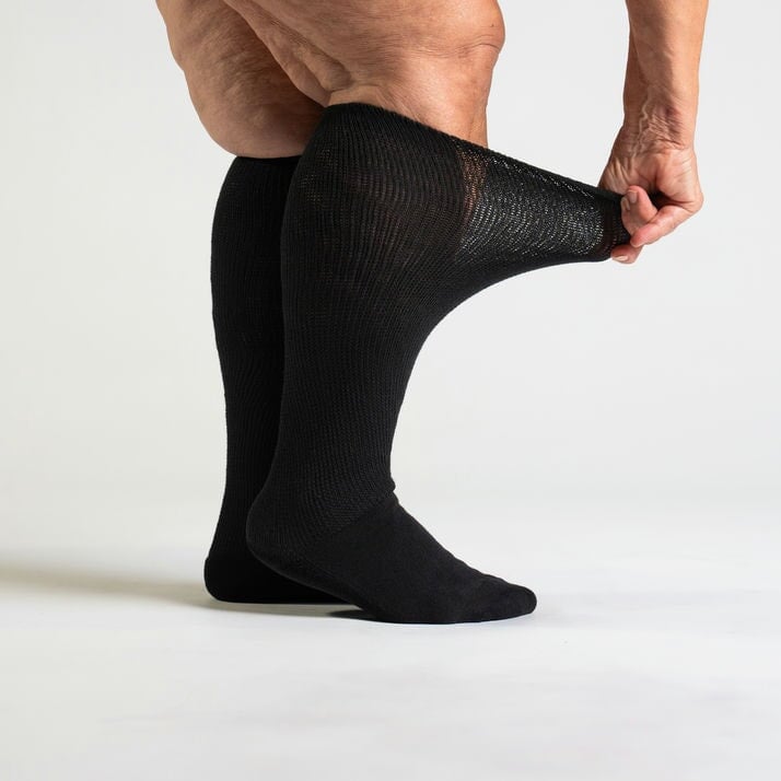 1 Pack Black Non-Binding Diabetic Socks Gift