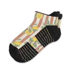 Lemon Stripes Ankle Compression Socks