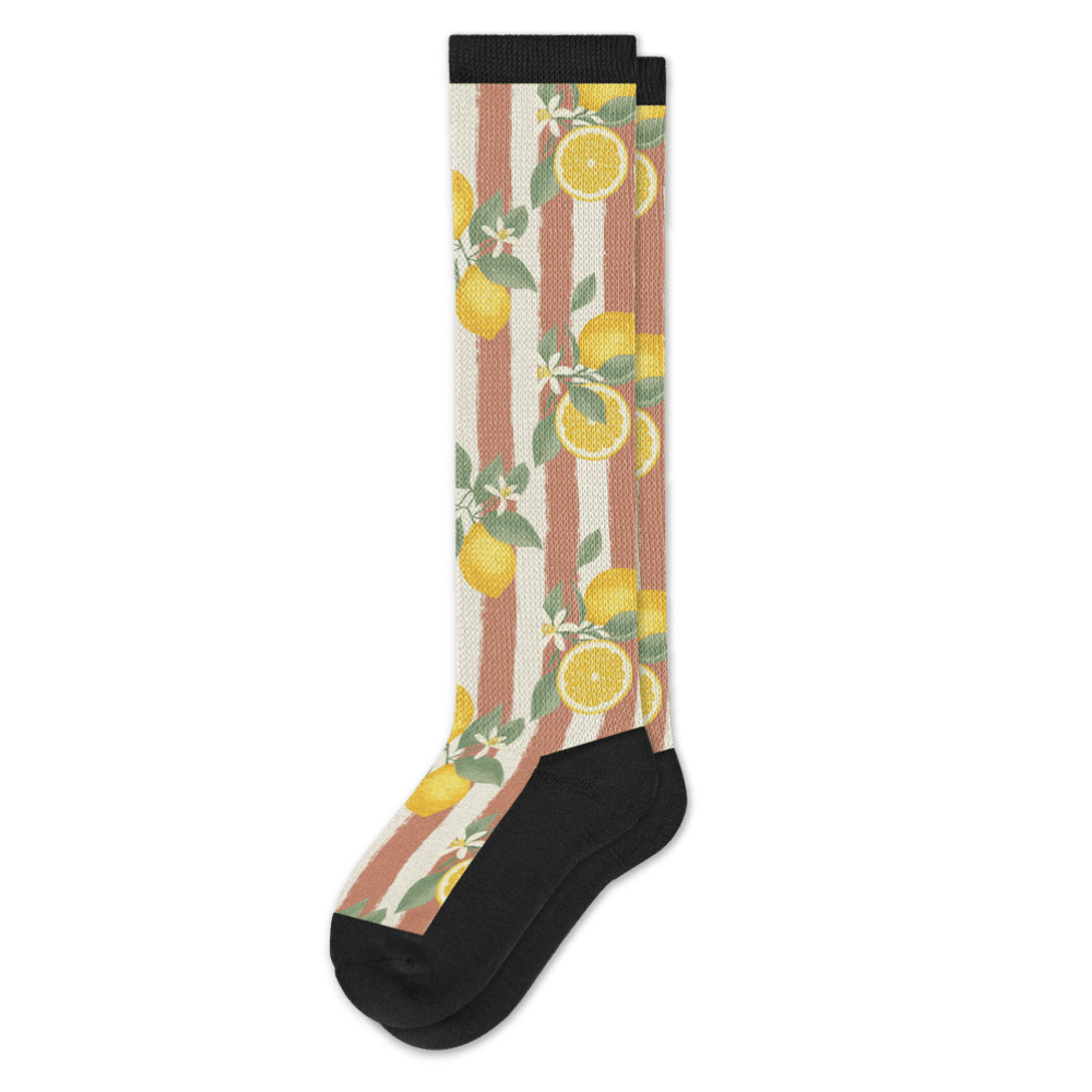 Lemon Stripes EasyStretch™ Socks