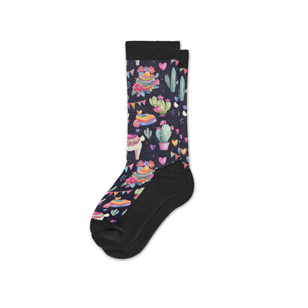 Viasox Llama Love EasyStretch Socks side view