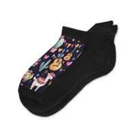 Viasox Llama Love Ankle Socks front view