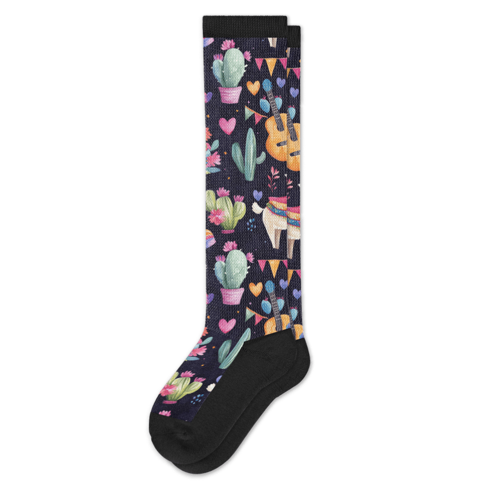 Viasox Llama Love EasyStretch Socks front view