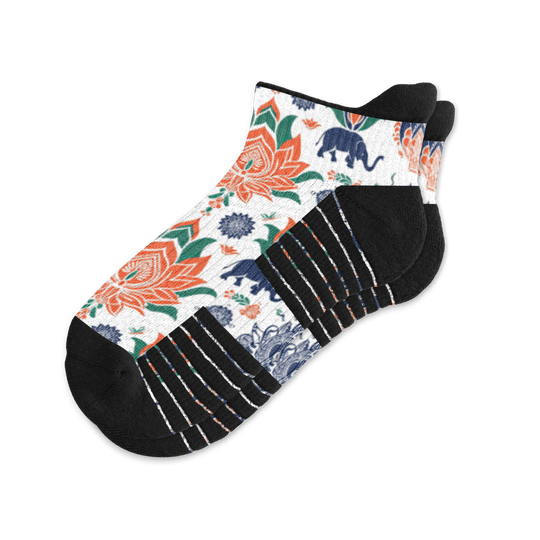 Lucky Lotus Ankle Compression Socks