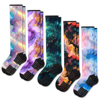 Viasox Magic Marble Compression Socks 5-Pack Bundle front view