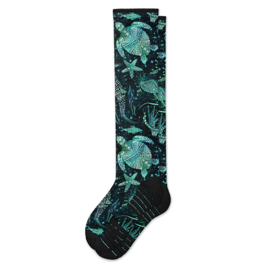Mandala Ocean Compression Socks