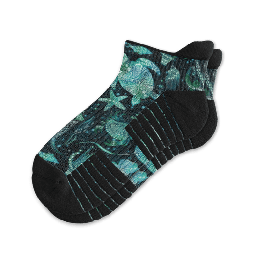 Mandala Ocean Ankle Compression Socks
