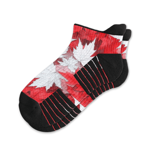 Maple Leaves Ankle Compression Socks