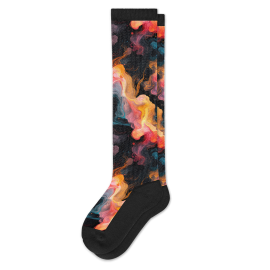 Viasox Midnight Lava EasyStretch Socks front view