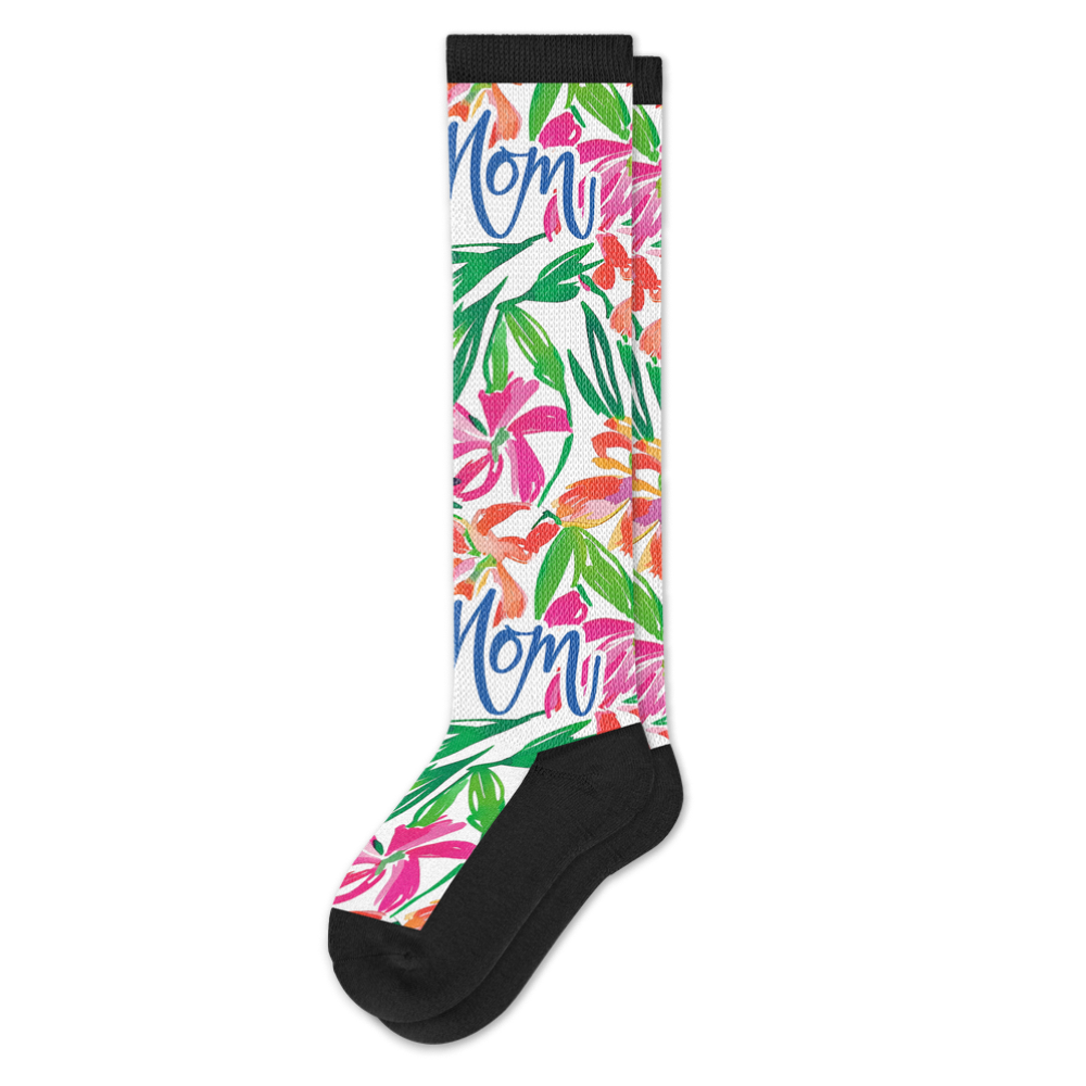 Viasox Mom's Bouquet EasyStretch Socks front view