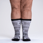 Monochrome Non-Binding Diabetic Socks