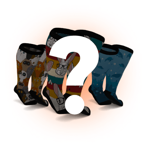 3 pairs mystery padded socks