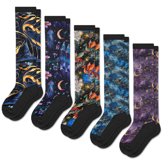 Mystical EasyStretch™ Socks 5-Pack Bundle