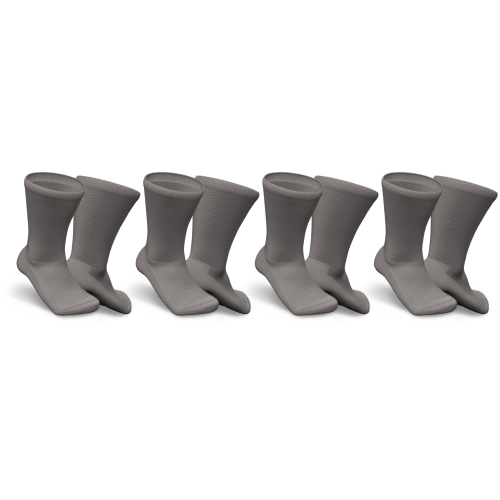 4-pack gray diabetic socks