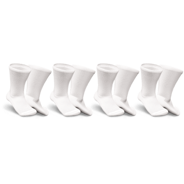4 pairs white diabetic socks