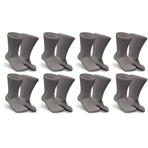 Grey diabetic socks 8-pack