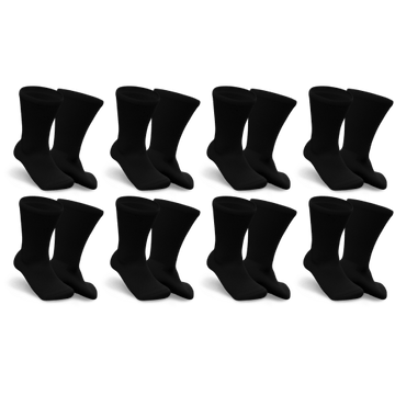 Non-binding socks 8 pairs in black