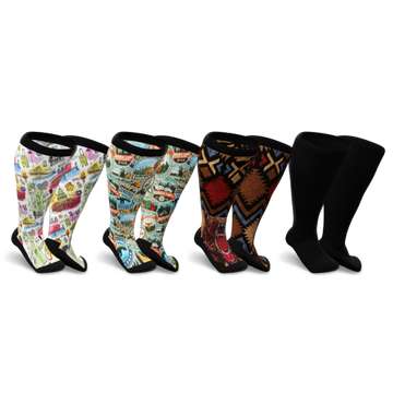 Non-binding funky socks pack