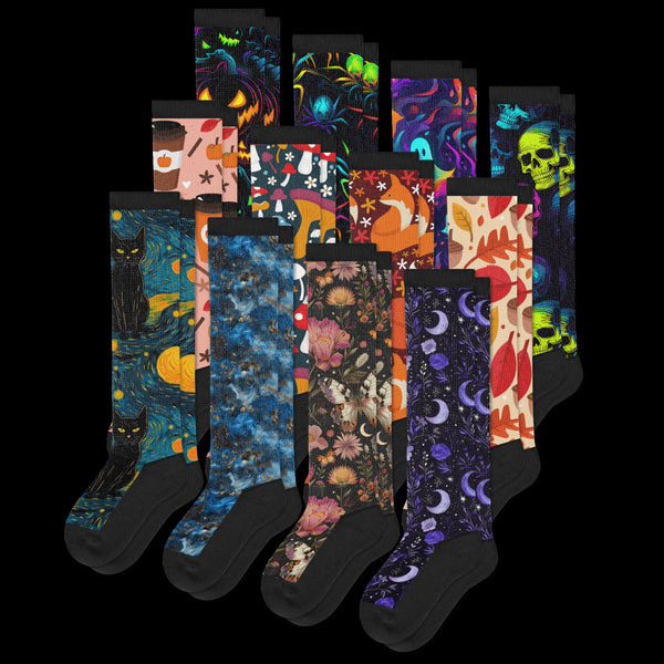 All New Patterns EasyStretch™ Diabetic Socks Bundle 12-Pack