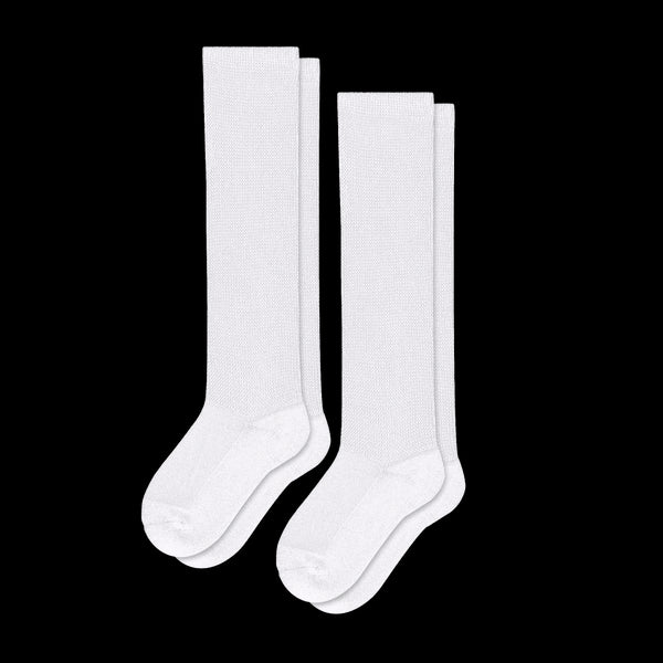 White EasyStretch™ Diabetic Socks Bundle 2-Pack