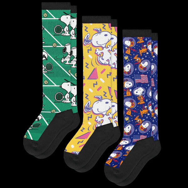 Snoopy Adventure EasyStretch™ Diabetic Socks Bundle 3 Pack