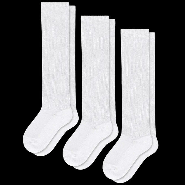 White EasyStretch™ Diabetic Socks Bundle 3-Pack