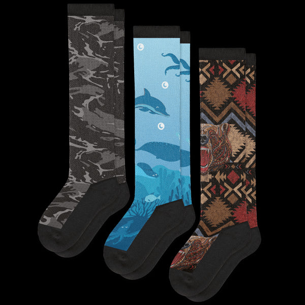 Wild Depths EasyStretch™ Diabetic Socks Bundle 3-Pack