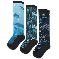 Marine EasyStretch™ Socks 3-Pack Bundle From Viasox Flat View