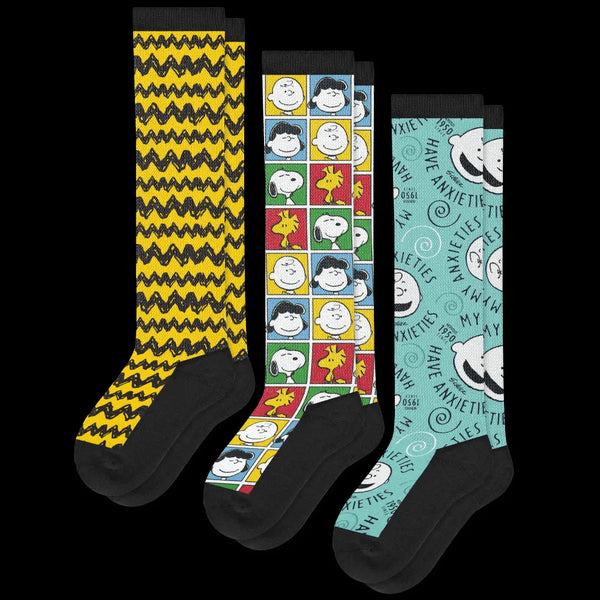 Charlie Brown & Friends EasyStretch™ Diabetic Socks Bundle 3 Pack