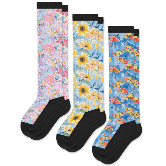 Bloom Bundle EasyStretch™ Socks 3-Pack Bundle