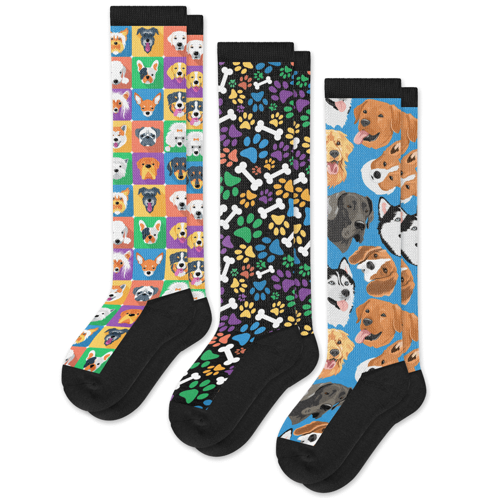 Bark EasyStretch™ Socks 3-Pack Bundle From Viasox Flat Views