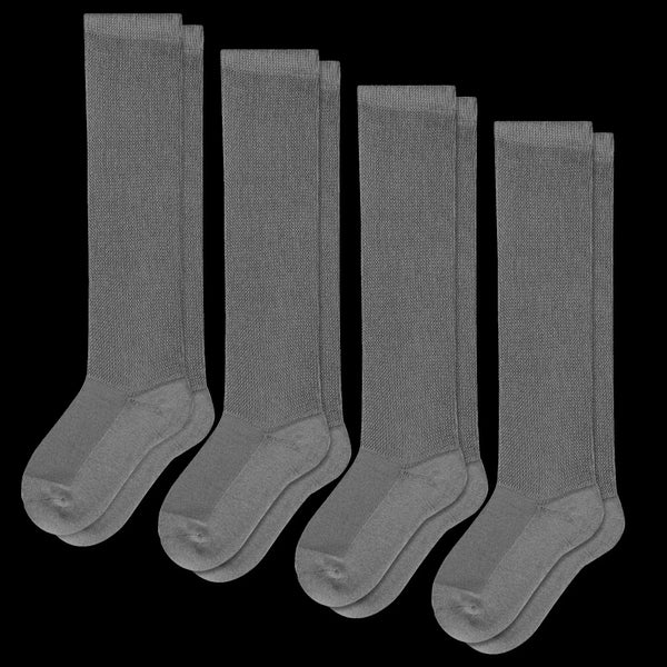 Gray EasyStretch™ Diabetic Socks 4-Pack