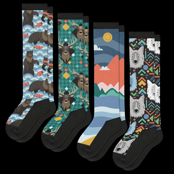 Wilderness EasyStretch™ Diabetic Socks Bundle 4-Pack