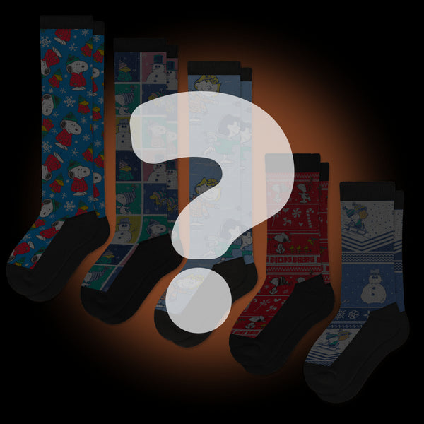 Peanuts Mystery EasyStretch™ Diabetic Socks Bundle 5-Pack