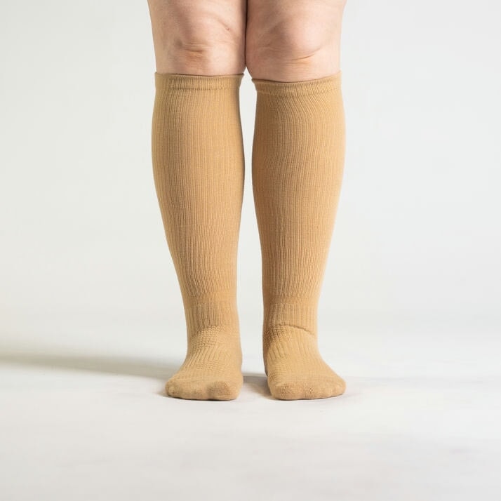 Nude compression socks