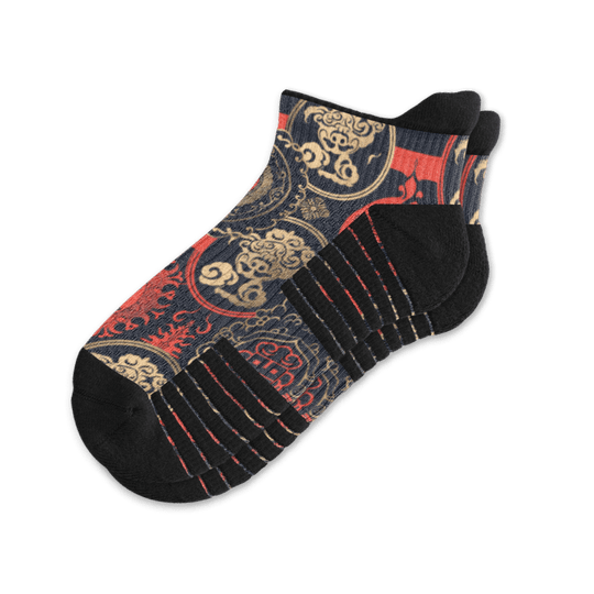 Oriental Elegance Ankle Compression Socks