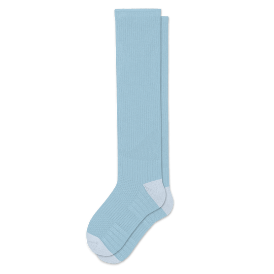 Pastel Blue Compression Socks