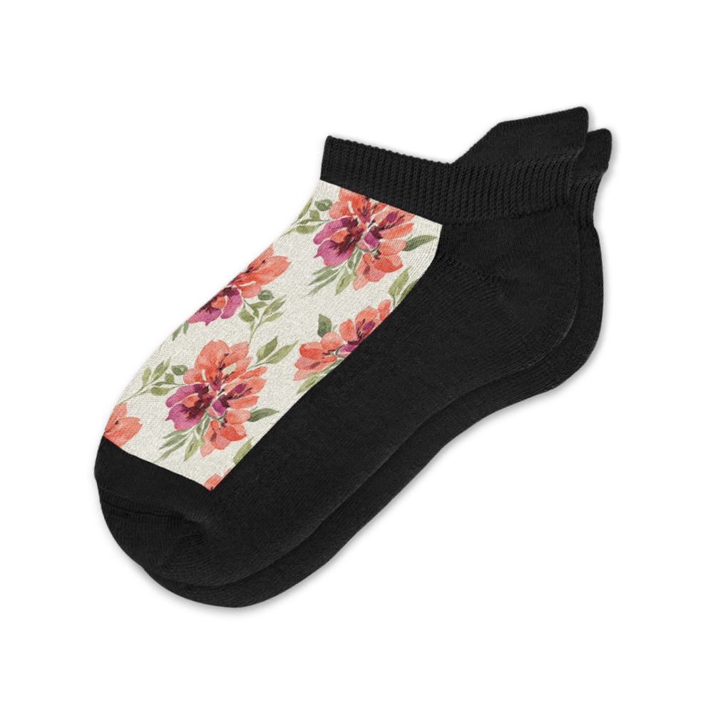 Pastel Petals Ankle Socks