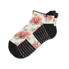 Pastel Petals Ankle Compression Socks