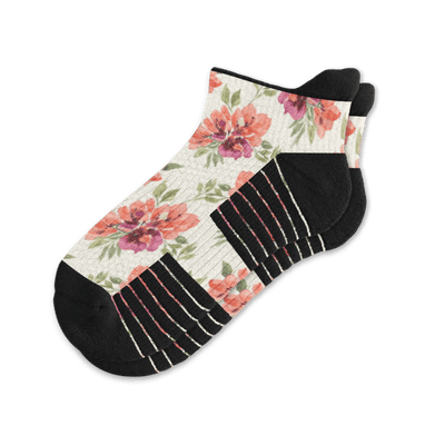 Pastel Petals Ankle Compression Socks