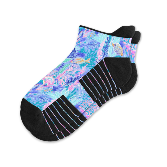 Pastel Reef Ankle Compression Socks