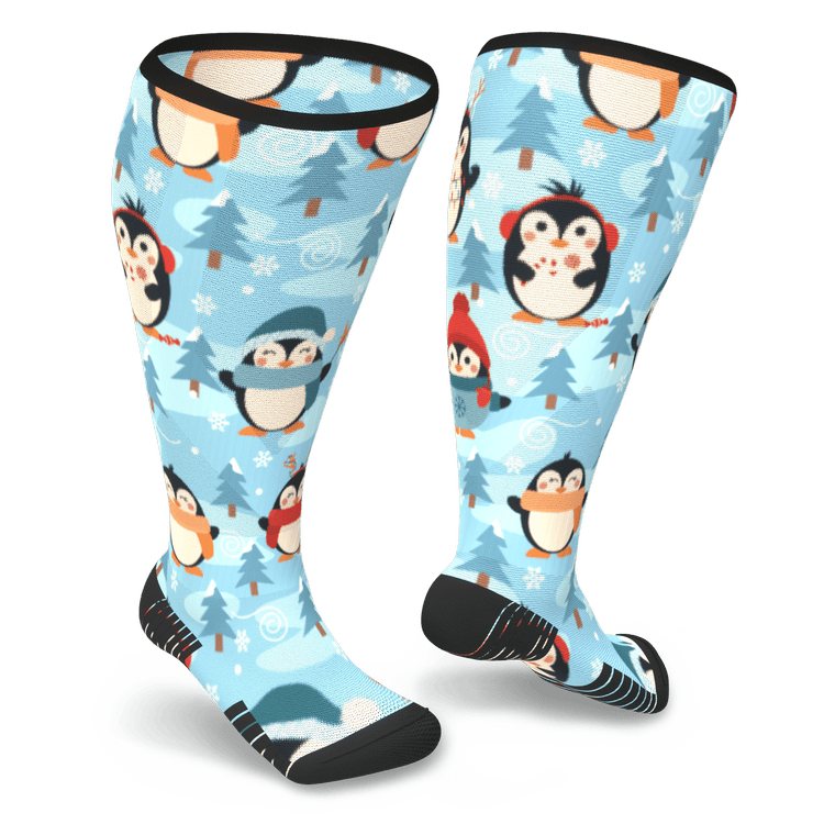 Penguin Parade Diabetic Compression Socks
