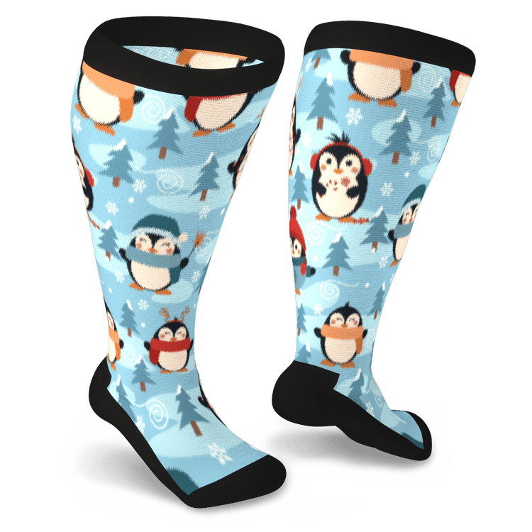Christmas penguin socks